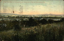 Birds-Eye-View of Sussquehanna River and City Harrisburg, PA Postcard Postcard Postcard