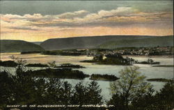 Sunset on the Susquehanna Postcard