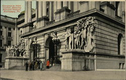 Entrance to State Capitol Postcard