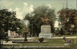 Statue of John Frederick Hortranft, Capitol Park Harrisburg, PA Postcard Postcard Postcard