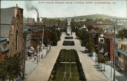 East State Street from Capitol Dome Postcard