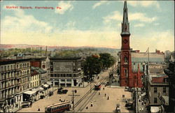 Overlooking Market Square Postcard