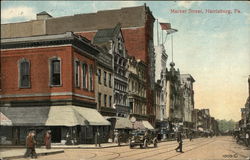 View of Market Street Postcard