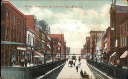 Market Street from the Subway Harrisburg, PA Postcard Postcard Postcard