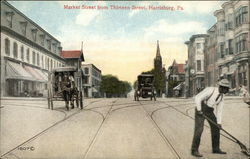 Market Street from Thirteen Street Postcard