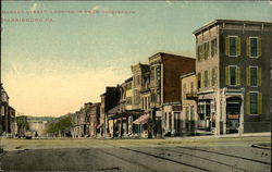 Market Street Looking in from Thirteenth Postcard