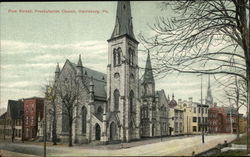 Pine Street, Presbyterian Church Postcard