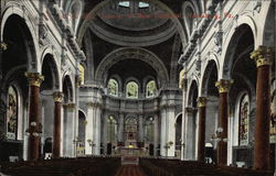 Interior of New Cathedral Harrisburg, PA Postcard Postcard Postcard