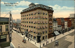 Metropolitan Hotel Harrisburg, PA Postcard Postcard Postcard