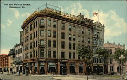 Third and Walnut Streets Harrisburg, PA Postcard Postcard Postcard