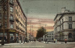 Sunset on Federal Square Harrisburg, PA Postcard Postcard Postcard