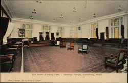 Red Room (Looking East) - Masonic Temple Harrisburg, PA Postcard Postcard Postcard