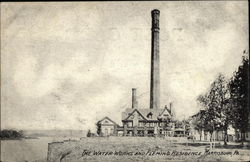 The Water Works and Fleming Residence Postcard