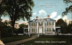 Home of Longfellow Cambridge, MA Postcard Postcard Postcard