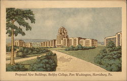 Proposed New Building, Beckley College, Fort Washington Harrisburg, PA Postcard Postcard Postcard