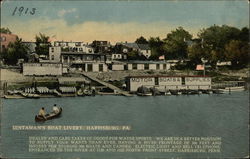 Dintaman's Boat Livery Harrisburg, PA Postcard Postcard Postcard