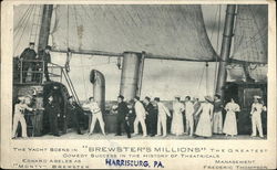 The Yacht Scene "Brewster's Millions" Harrisburg, PA Postcard Postcard Postcard