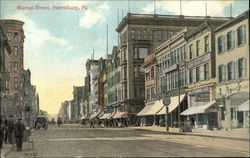 Market Street Harrisburg, PA Postcard Postcard Postcard