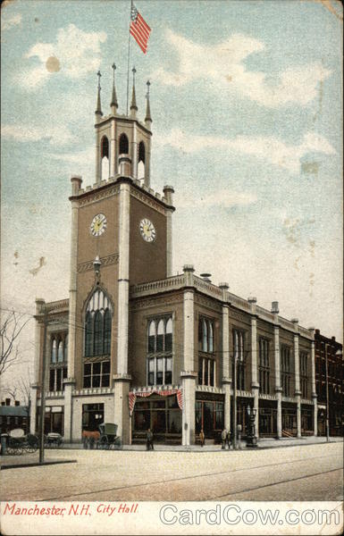 City Hall Manchester, NH Postcard