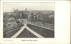 View of City from High School Omaha, NE Postcard Postcard Postcard