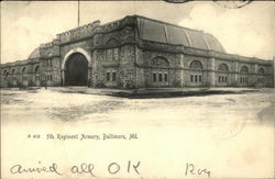 5th Regiment Armory Baltimore, MD Postcard Postcard Postcard