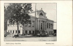 Public Library-East Side Postcard