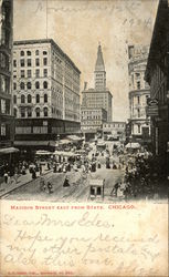 Madison Street East from State Postcard