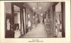 Hallway, Seraphic Institute Postcard