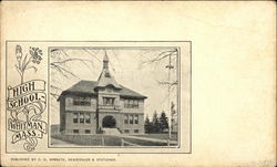 High School Whitman, MA Postcard Postcard Postcard