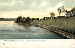 View on Merrimac River Above the Falls Postcard