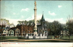 Soldiers Monument Manchester, NH Postcard Postcard Postcard