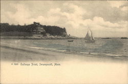 View of Galloups Point Swampscott, MA Postcard Postcard Postcard