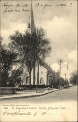 St. Augustine's Catholic Church Bridgeport, CT Postcard Postcard Postcard