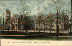 Dormitory Buildings, Harvaed College Cambridge, MA Postcard Postcard Postcard