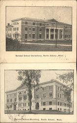 Normal School Dormitory and Building North Adams, MA Postcard Postcard Postcard