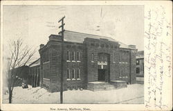 New Armory Marlboro, MA Postcard Postcard Postcard