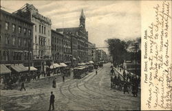 Front Street Worcester, MA Postcard Postcard Postcard