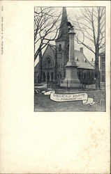 Greenfield Soldiers Monument Massachusetts Postcard Postcard Postcard