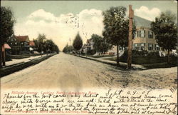 Hillside Avenue, Looking North Amesbury, MA Postcard Postcard Postcard