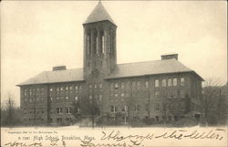 High School Brookline, MA Postcard Postcard Postcard