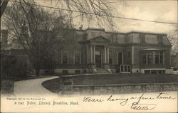 Public Library Brookline, MA Postcard Postcard Postcard