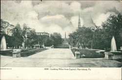 Looking West From the Capitol Postcard