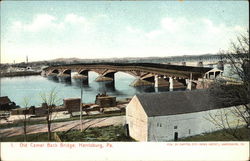 Old Camel Back Bridge Harrisburg, PA Postcard Postcard Postcard