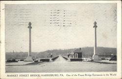 Market Street Bridge Harrisburg, PA Postcard Postcard Postcard