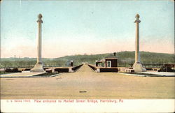 New Entrance to Market Street Bridge Postcard