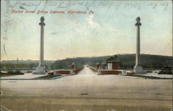 Market Street Bridge Entrance Harrisburg, PA Postcard Postcard Postcard