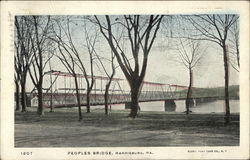 Peoples Bridge Harrisburg, PA Postcard Postcard Postcard