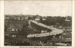 Mulberry Street Bridge Harrisburg, PA Postcard Postcard Postcard