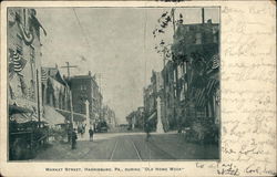 Market Street During "Old Home Week" Harrisburg, PA Postcard Postcard Postcard