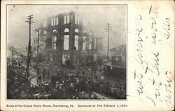 Ruins of the Grand Opera House Postcard